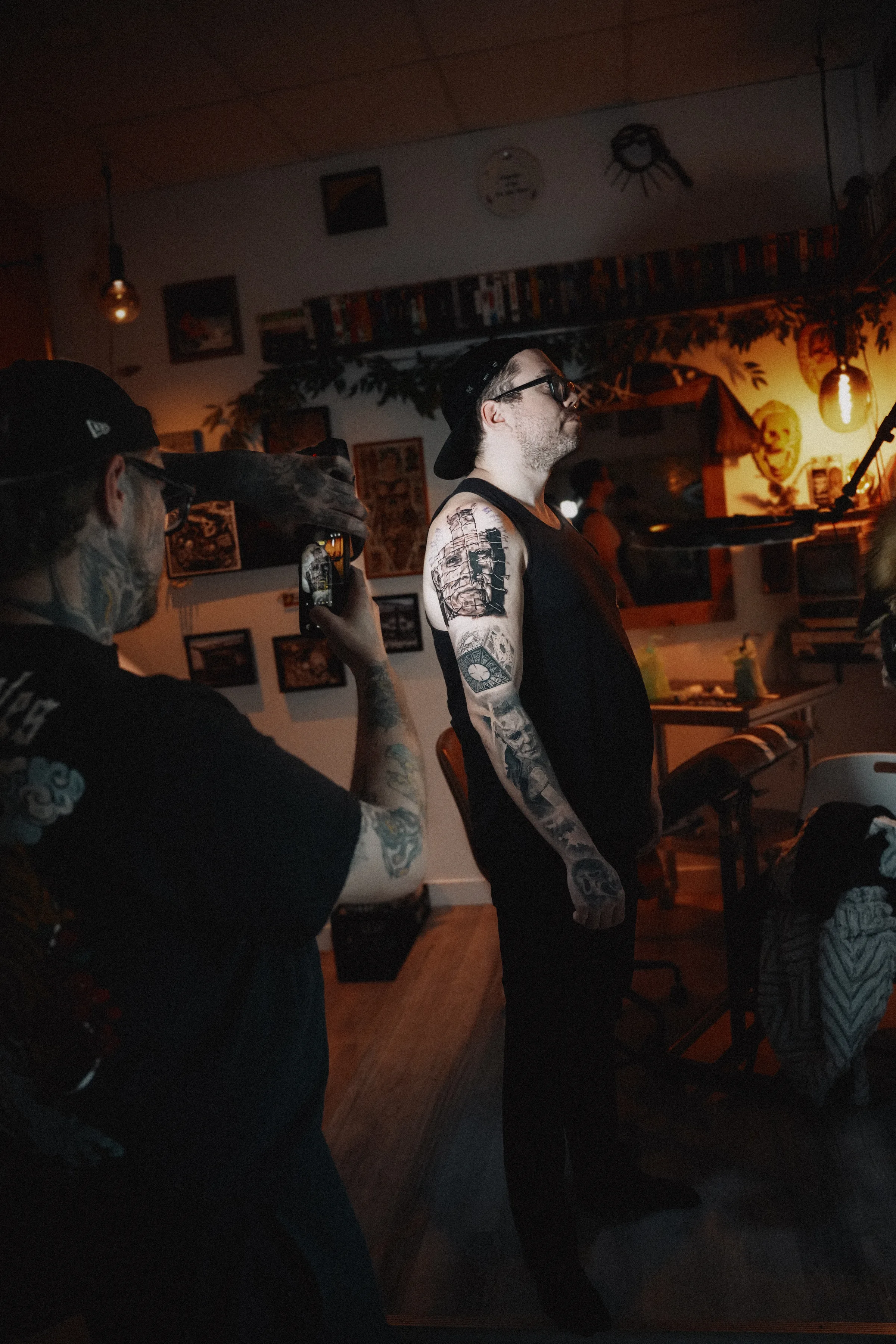 Inside a working tattoo studio